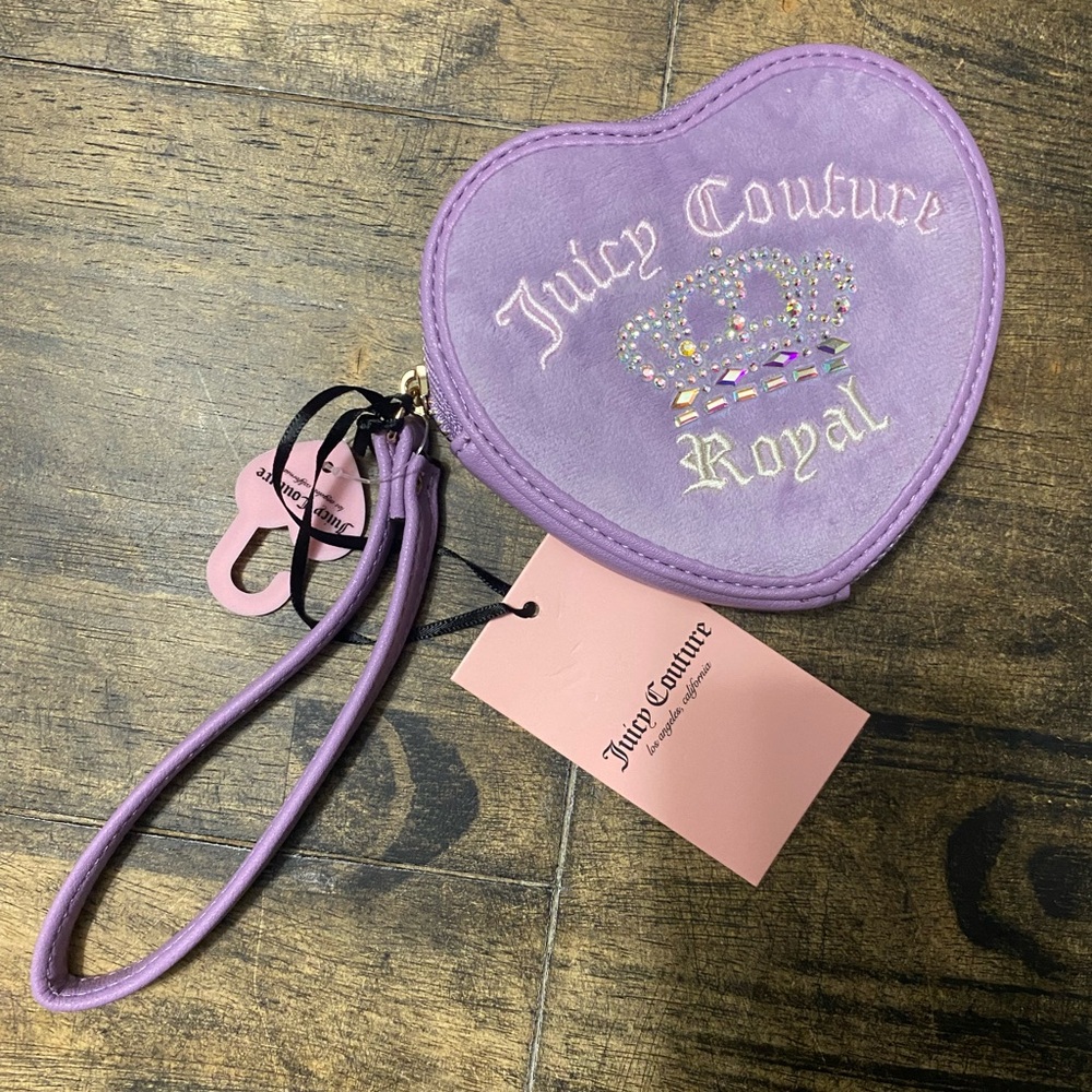 Juicy Couture Lavender Heart Pouch